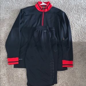 UGA Nike Zip Up Jacket and Pant